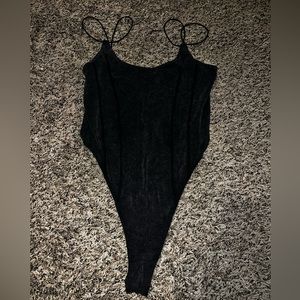 Black and grey bodysuit